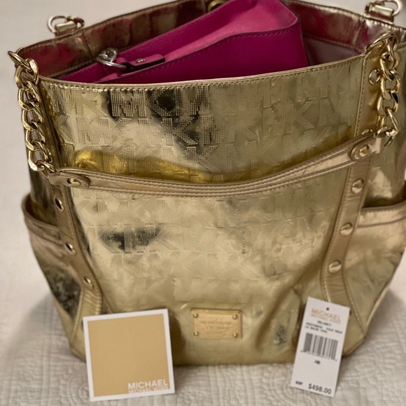 Michael Kors Gold Tote - Picture 5 of 6